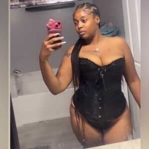 Black Corset Halloween Size XL